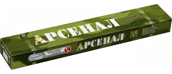 Электроды сварочные Арсенал МР-3, ф 3 мм уп-2,5 кг в Зендиково